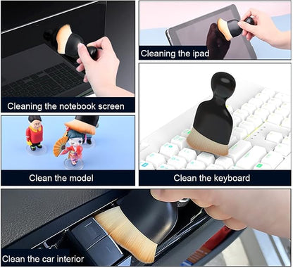 Soft Microfiber Car Detailing Brushes 4 Pack - Scratch-Free Interior & Exterior Cleaning Kit for Leather Seats, Dashboard Dusting, Air Vents, Trim | Car Detailing Tools for Cars, Trucks, SUVs