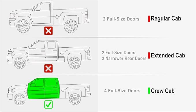APS Black 6 Inches Tubular Drop Down Style Bars Running Boards Compatible with Chevy Silverado GMC Sierra 2007-2018 Crew Cab & 2500 HD 3500 HD 2019 (Exclude 07 Classic)