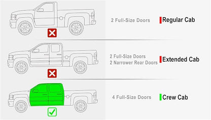APS Black 6 Inches Tubular Drop Down Style Bars Running Boards Compatible with Chevy Silverado GMC Sierra 2007-2018 Crew Cab & 2500 HD 3500 HD 2019 (Exclude 07 Classic)