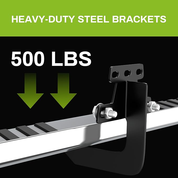 AUTOSAVER88 6 Inch Running Boards Compatible with 2019-2026 Ram 1500 New Body Crew Cab, Step Pad Design Side Steps, Stainless Steel Nerf Bars Step Bars