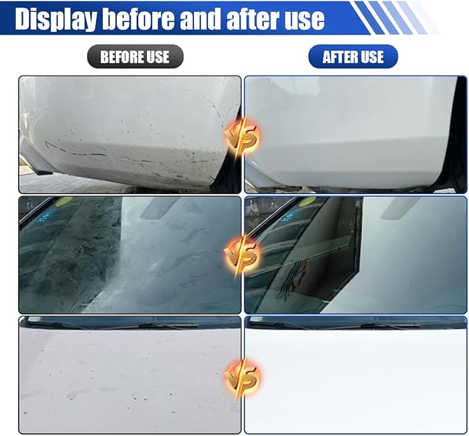 2PCS Car Clay Towel, No-Scratch Auto Detailing Clay Cloth, Microfiber Clay Bar Towel, Fine Grade Car Chamois Towel, DIY Detail Towel for Car Care, Paint Contaminant Removal and Polishing