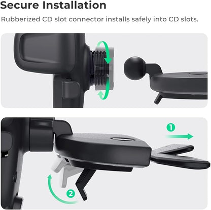 iOttie Easy One Touch Signature CD Slot Mount - Universal Car Phone Holder for iPhone, Google, Samsung, Moto, LG, and all other Smartphones