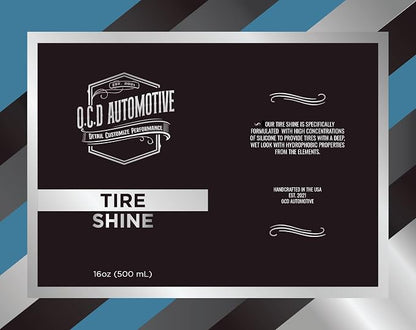 O.C.D. Tire Shine Sealant V2 (Long Lasting Paste for Plastics, Rubber, Vinyl, and More)