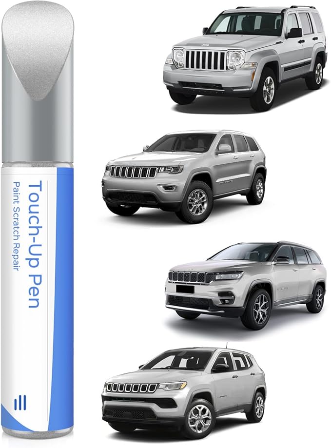 PS2/WS2 Bright Silver Metallic Touch Up Paint Compatible with Jeep Exact Match Chips and Nicks Touch Up