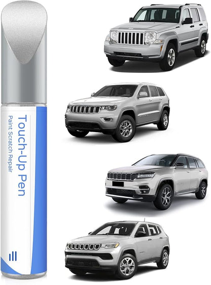 PS2/WS2 Bright Silver Metallic Touch Up Paint Compatible with Jeep Exact Match Chips and Nicks Touch Up