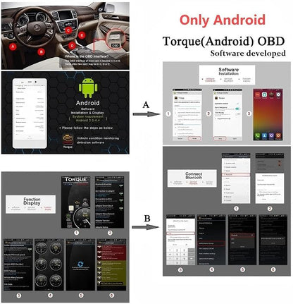 Vgate iCar Pro Bluetooth 3.0 OBD2 Scanner | Android Only – Not for iOS – Check Engine Light