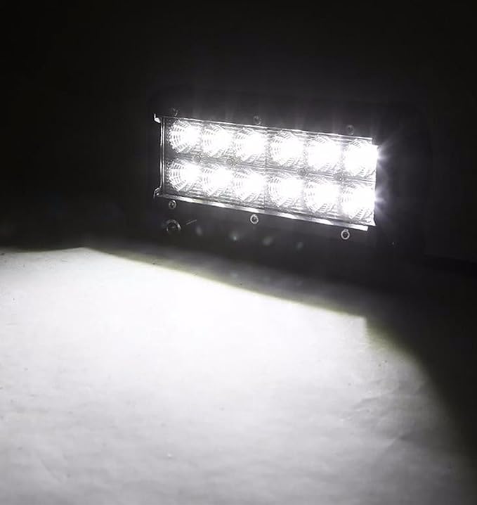 Willpower 7 inch 2x36w Flood LED Work Light Bar for Truck Car ATV SUV 4X4 Jeep Truck Driving Lamp