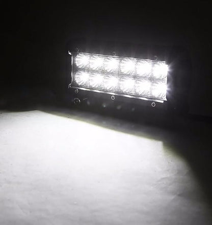 Willpower 7 inch 2x36w Flood LED Work Light Bar for Truck Car ATV SUV 4X4 Jeep Truck Driving Lamp