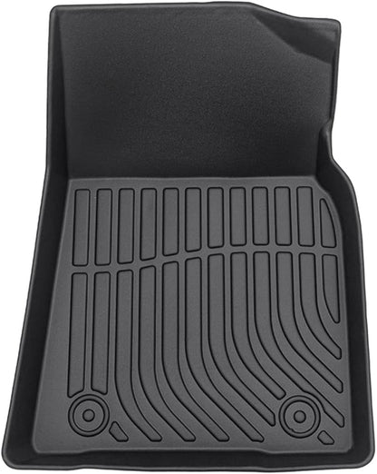 All Weather Floor Mats Compatible with 2018-2024 Toyota Camry(NO FIT 2018-2024 Camry Hybrid), Custom Fit Full Set Floor Liners, Odorless, Raise Edge, Non Slip, Easy to Install, Camry Accessories