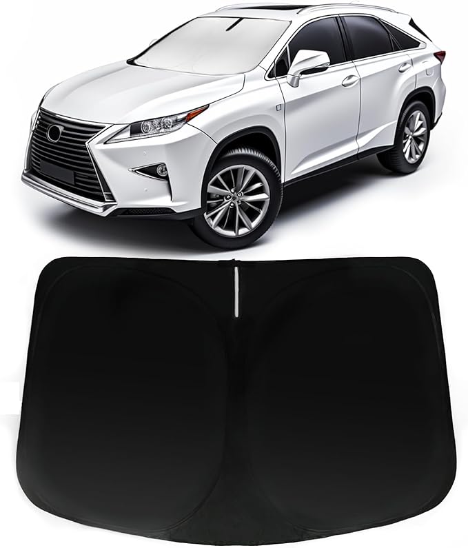 Windshield Sun Shade for 2016-2022 Lexus RX 350 450h, Car Front Window Sun Visor & Heat Shield | 240T Sunshade Protection Blocks UV Rays Keep Your Car Cooler