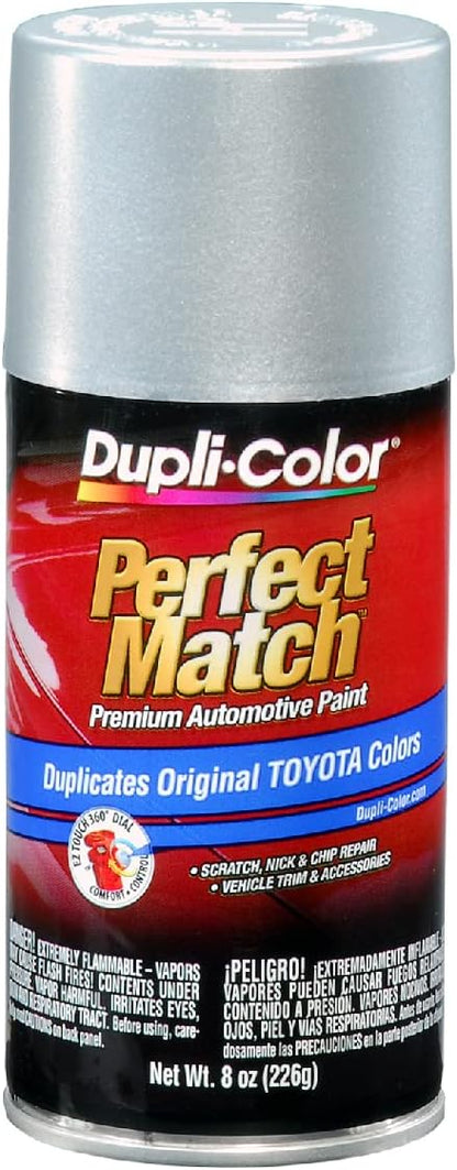 Dupli-Color EBTY15307 Perfect Match Automotive Spray Paint – Toyota Silver Metallic, 147/148 – 8 oz. Aerosol Can
