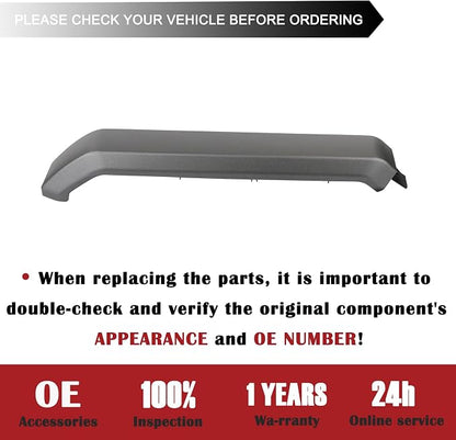 TQPONLY 1 Pcs Interior Inner Door Handle Cover Trim | Compatible with 2015-2020 Ford F150 Truck Accessories Replacement | Front Right Passenger Side Door Armrest Pull Handle (Dark Gray)
