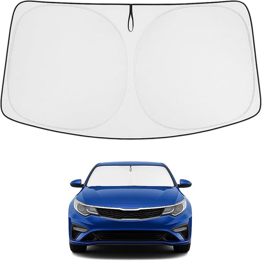 Proadsy 2026 Upgrade Front Windshield Sun Shade Foldable Sunshade Protector Custom Fit Kia Optima 2016-2020 Accessories
