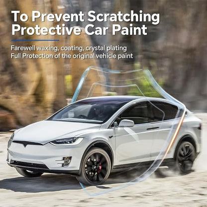 for Tesla Model X 2016-2021 TPU Clear 9Mil Pre-Cut Paint Protection Film Car Vinyl Wrap PPF Transparent Protective Anti-Scratch Self Healing Shield Guard Waterproof Car Wrap Film for Front