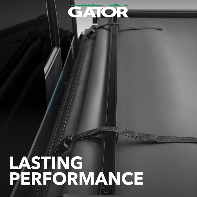Gator Soft Tri-Fold Truck Bed Tonneau Cover w/Gear Straps | 61101 | Fits 2007-2013 Chevy/GMC Silverado/Sierra (Without Rail System) 5' 8" Bed (69.6)
