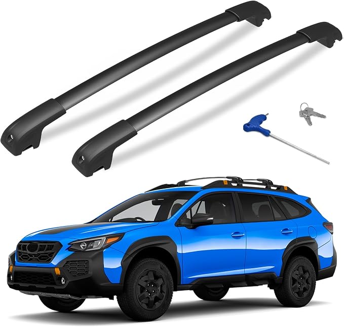 300lbs Lockable Roof Rack Cross Bars Compatible with Subaru Outback Wilderness 2022 2023 2024 2025, Heavy Duty Aluminum Roof Rails Crossbar for Rooftop Cargo Bars Luggage Kayak Bike Racks
