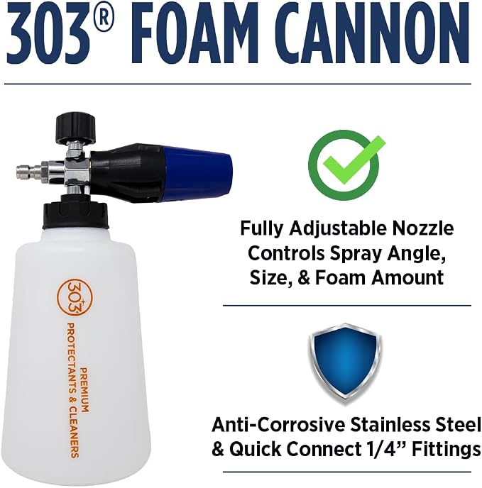 303 Foam Cannon Foam Gun for Pressure Washers, 2 Liter
