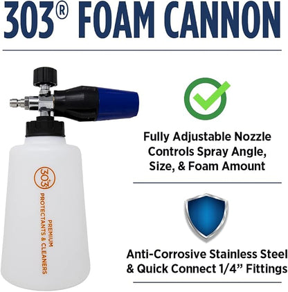 303 Foam Cannon Foam Gun for Pressure Washers, 2 Liter