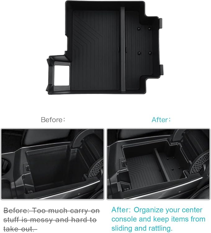 CDEFG for 2025 2026 RDX Center Console Organizer for 2025 2026 RDX Accessories Middle Console Organizer Armrest Storage Box