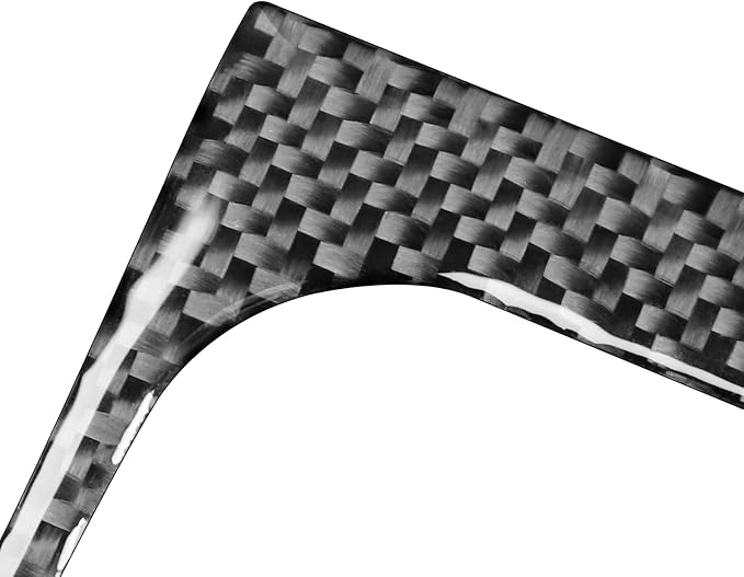 Real Premium Carbon Fiber Fit for Chevy Silverado/GMC Sierra 1500 2014-2018 for 2500/3500HD 2015-2019 Car Center armrest Panel Kit Trim Decals Sticker Auto Interior Accessories Cover 6pcs Black