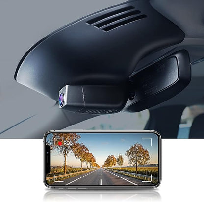 Fitcamx 4K Dash Cam Suitable for Volvo XC90 2016-2022 T5 T6 T8 (Model A), Integrated OEM Style, UHD 2160P Video, Built-in WiF&APP, Loop Recording, G-Sensor, Easy to Install, 64GB Card