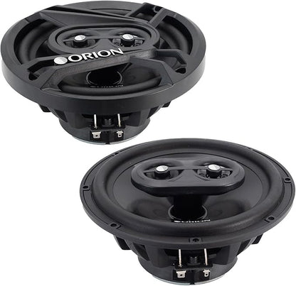 ORION Cobalt Series CB653 6.5” 3-Way Coaxial Car Speakers, 240W, 4 Ohms, Full Range, Enhanced Bass, Polypropylene Cone & Butyl Rubber Surround, Easy Install (Pair)