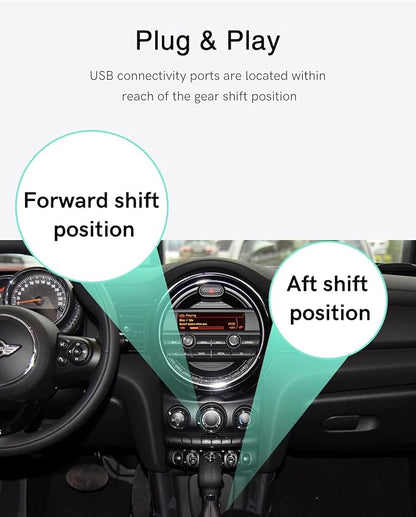 Bluetooth Car Adapter Compatible for BMW Mini One - USB Interface, Bluetooth Receiver for iPod Music Sourse Compatible with iOS/Android