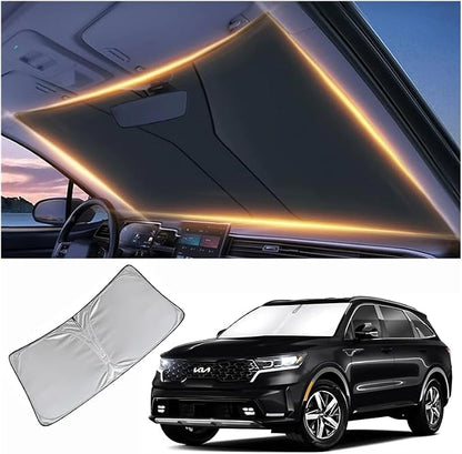 Windshield Sun Shade for Kia Sorento Front Window Shades Cover for 2010-2025 Sorento Windshield Sun Visor Protector Car Accessories