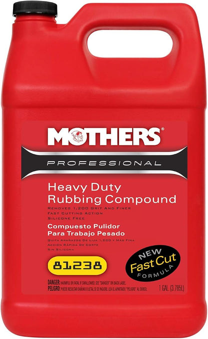 Mothers 81238 Professional Heavy Duty Rubbing Compound, 1 Gallon