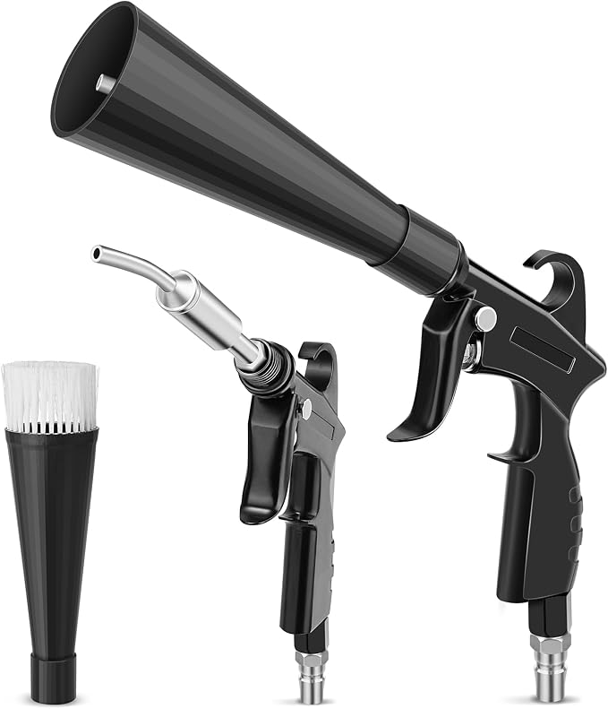 PARAROSE Detailing Car Cleaning Gun Interior Dryer Air Blow Gun, High Pressure Blower Gun, Car Detailing Tools for Quickly Blowing Out Dirt and DustWorking with Air
