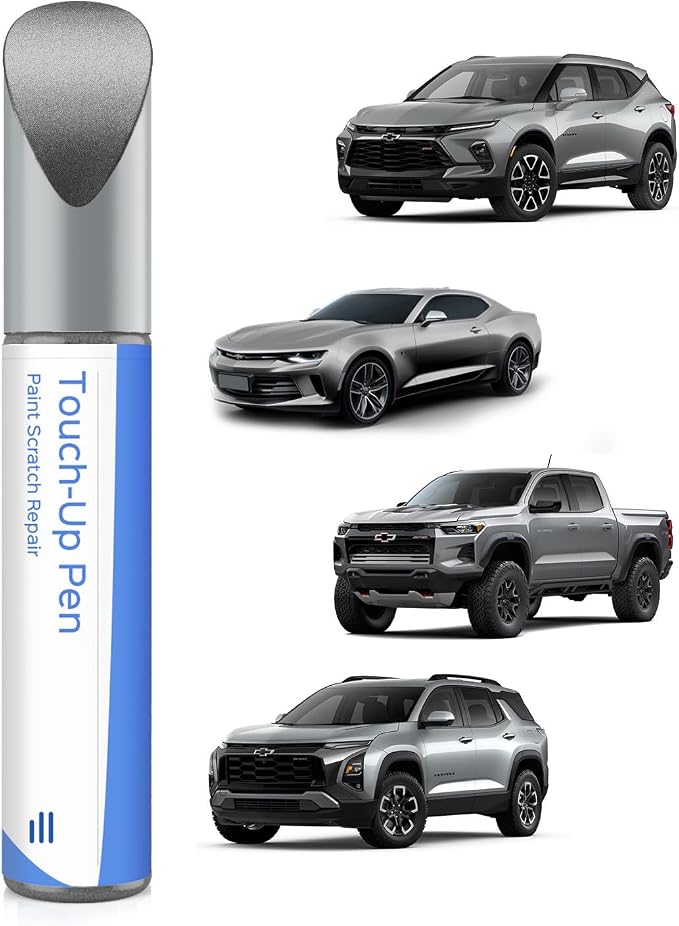 GXD/WA130H Sharkskin/Sterling Gray Metallic Touch Up Paint Compatible with Chevrolet Exact Match Chips and Nicks Touch Up