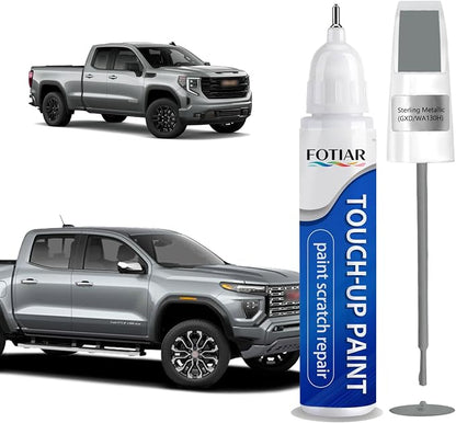 Sterling Metallic GXD/WA130H Touch up Paint for GMC-Exact Match Scratch Repair Kit 2-In-1 Premium Car Paint Pen for Chips & Nicks