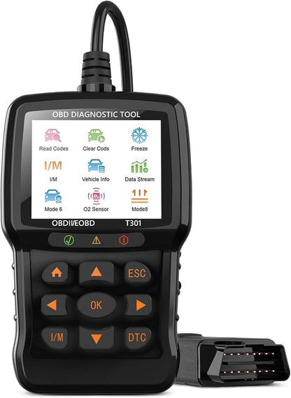 Beaspire OBD2 Scanner Diagnostic Tool, Check Engine Light Code OBD2 Reader with Reset, I/M Readiness, Battery Tester, Mode 6, Mode 8, Plug & Play, Multilingual, Support All Vehicles After 1996