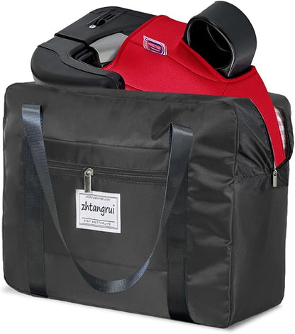 Backless Booster Seat Travel Bag for Airplane, Black | Durable Car Seat Cover & Carrier, Easy Airplane Travel