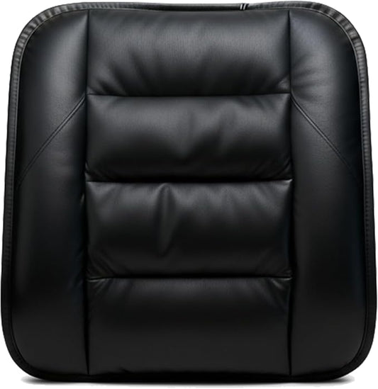 CORRIDOR Genuine Leather Seat Cushion for Car - Handmade - Relieve Hip, Pressure and Sciatica Pain - Ideal for Lower Back Pain - for Office Chair and Car Seat (Premium Black, Backrest)
