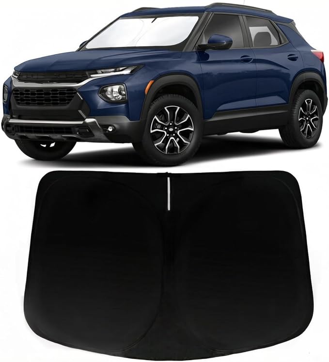 Windshield Sun Shade for Chevrolet Trailblazer 2021-2026 Chevy Trailblazer, Car Front Window Sunshade with 240T Sun Visor Protector Blocks UV Rays Heat Sun Shield Accessories