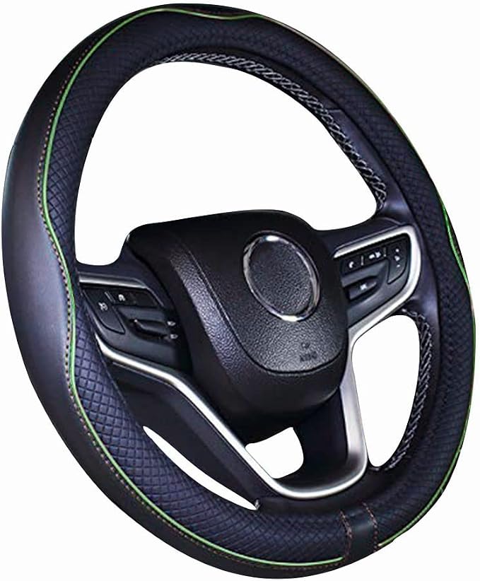 Mayco Bell Microfiber Leather Car Steering Wheel Cover (15.25''-16'', Green)