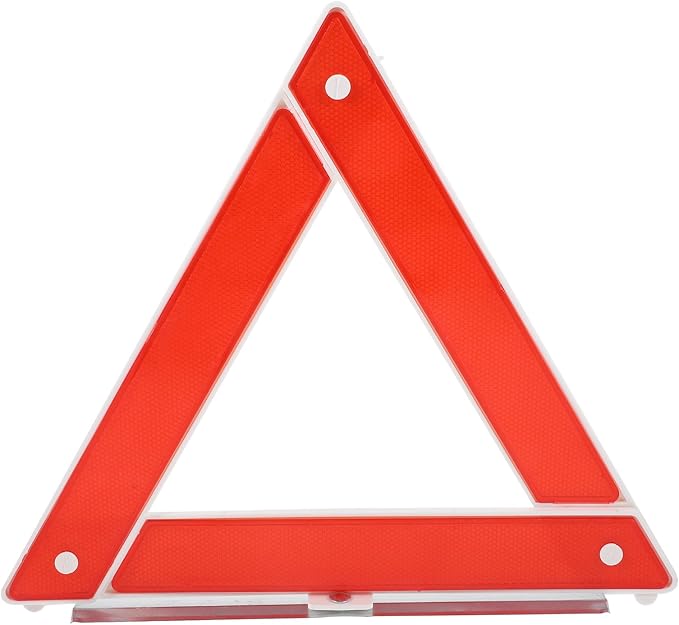 GARVALON Warning Triangle Reflective Safety Sign Kit for Roadside Emergencies Emergency Triangle for Vehicles High Visibility Road Reflectors