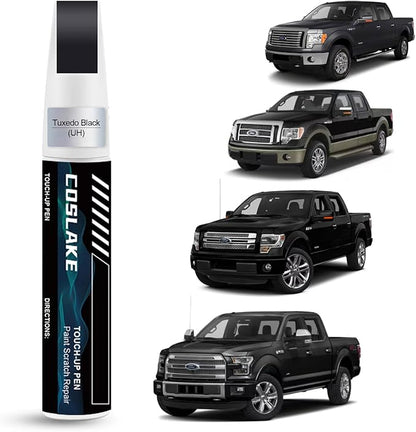Car Touch Up Paint(Tuxedo Black(UH)) for Ford, Car Paint Scratch Repair Kit, Quick & Easy Solution to Repair, 2 in 1 Scratch Remover Pen with 2PCS Disposable Micro Applicators