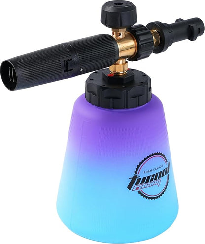 Foam Cannon for Karcher K Series, Adjustable Snow Foam Lance, Compatible with Karcher’s K2/K3/K4/K5/K6/K7 Pressure Washer (Karcher K2-K7 Blue to Purple)
