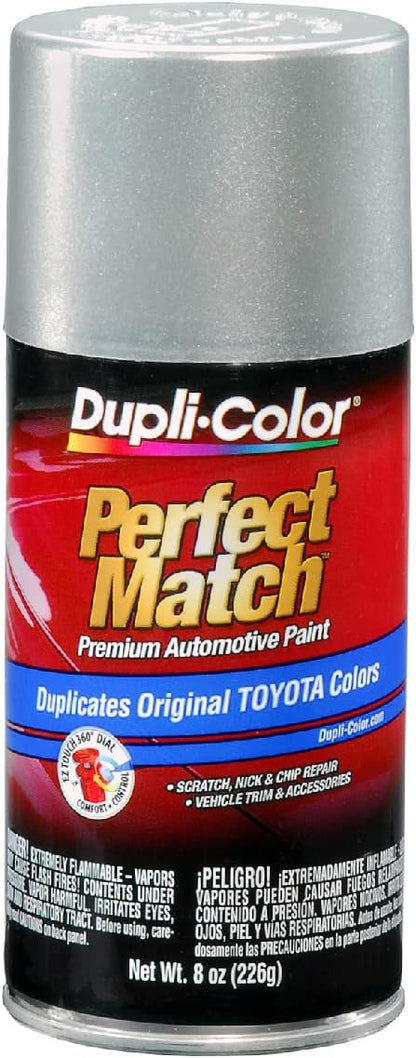 Dupli-Color EBTY16137 Perfect Match Automotive Spray Paint – Toyota Millennium Silver Metallic, 1C0 – 8 oz. Aerosol Can