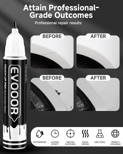 Touch Up Paint for Ford – Exact Match 2 in 1 Paint Pen for Chips and Nicks Repair (Cactus Gray(NE/M7457))