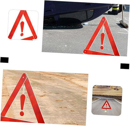 4pcs Warning Triangle Auto Safety Sign Car Kit Tripod Road Safety Kit and Firm