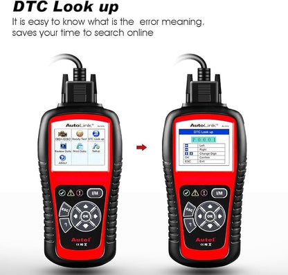 Autel AutoLink AL519 OBD2 Scanner, Professional Mechanic OBDII & CAN Car Diagnostic Scan Tool, Code Reader for Check Engine Light, One-Click Smog Check, DTCs Lookup, Upgraded Ver. of AL319/ MS309