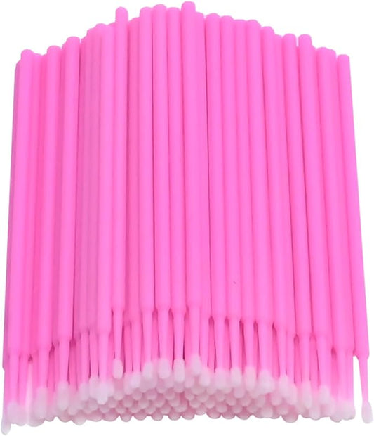 Saihisday Touch Up Paint Brushes for Automotive Paint Chip Repair Disposable Micro Applicators for Automotive Paint Detailing 2MM Pink 100PCS