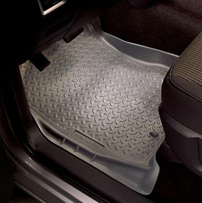 Husky Liners Classic Style Floor Mats | Fits 1995-2004 Toyota Tacoma Regular CAB & Access CAB ONLY | Front Row, 2-pc Black - 35111