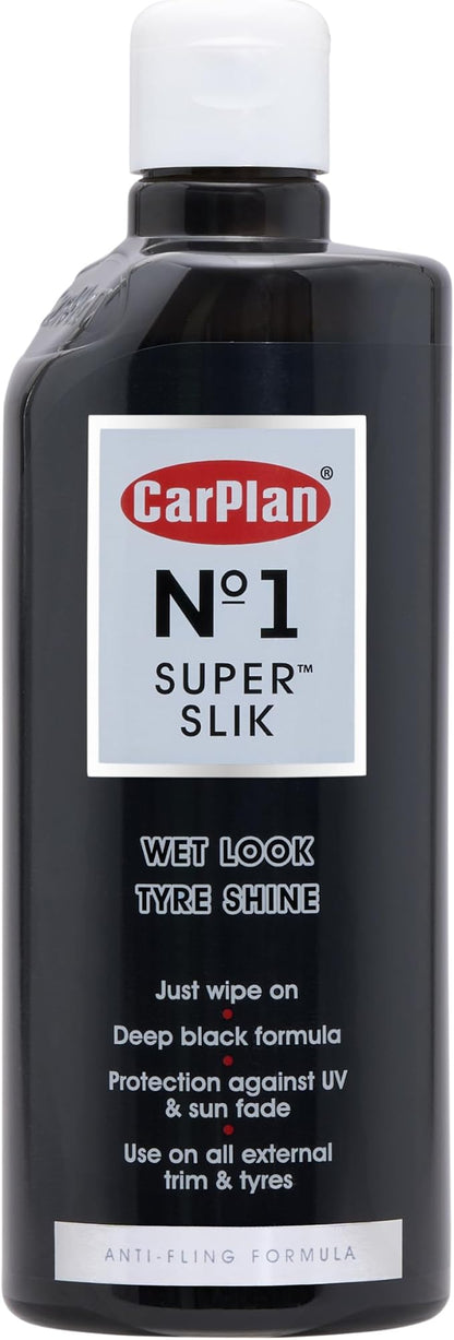 CarPlan No.1 Super Slik, Wet Look Car Tyre Shine, 21 Fl Oz