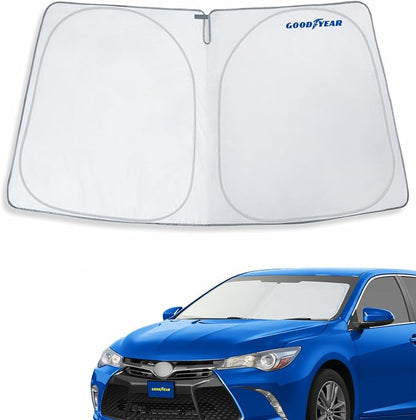 Goodyear Foldable Windshield Sunshade for Toyota Camry 2015-2017, Car Accessories, Sunshade Cover, Sun Shade Car Windshield, Window Sun Blocker - GY008285