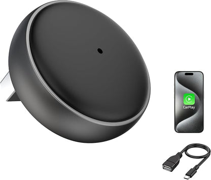 Wireless CarPlay Adapter for Apple iPhone iOS 10+, Mini Edition, Plug & Play, Convert Wired to Wireless Dongle, Easy & Quick Connect, Less Heat
