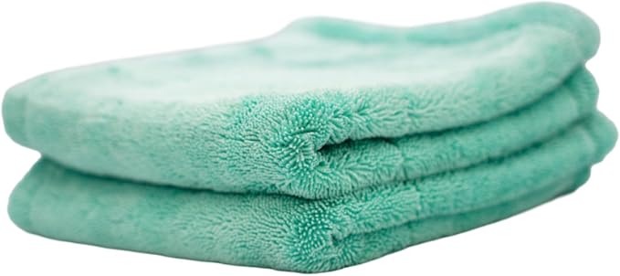 THOR Baby Goat: Microfiber Drying Towels for Cars 18x20in, 1200 GSM Korean Made – Ultra-Thick, Twist Loop Weave, Scratch-Free & Super Absorbent Car Cleaning Cloth for Trucks, SUVs – 2 Pack, Green